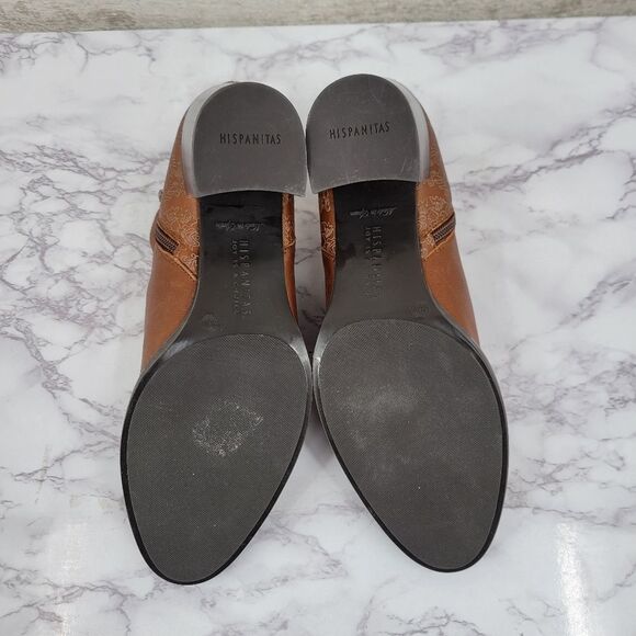 Hispanitas Ankle Boor 75677 Dakota Brown Leather Ankle Boots - Picture 13 of 13